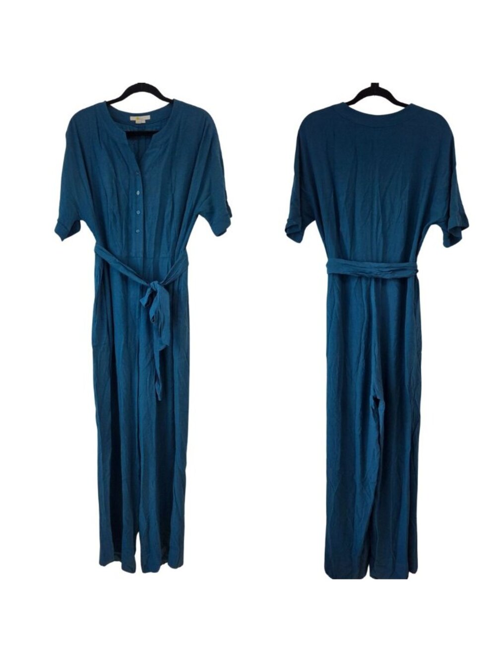 Boden Emmeline Teal Blue Jumpsuit Classic Career Women's 12R - Picture 2 of 9